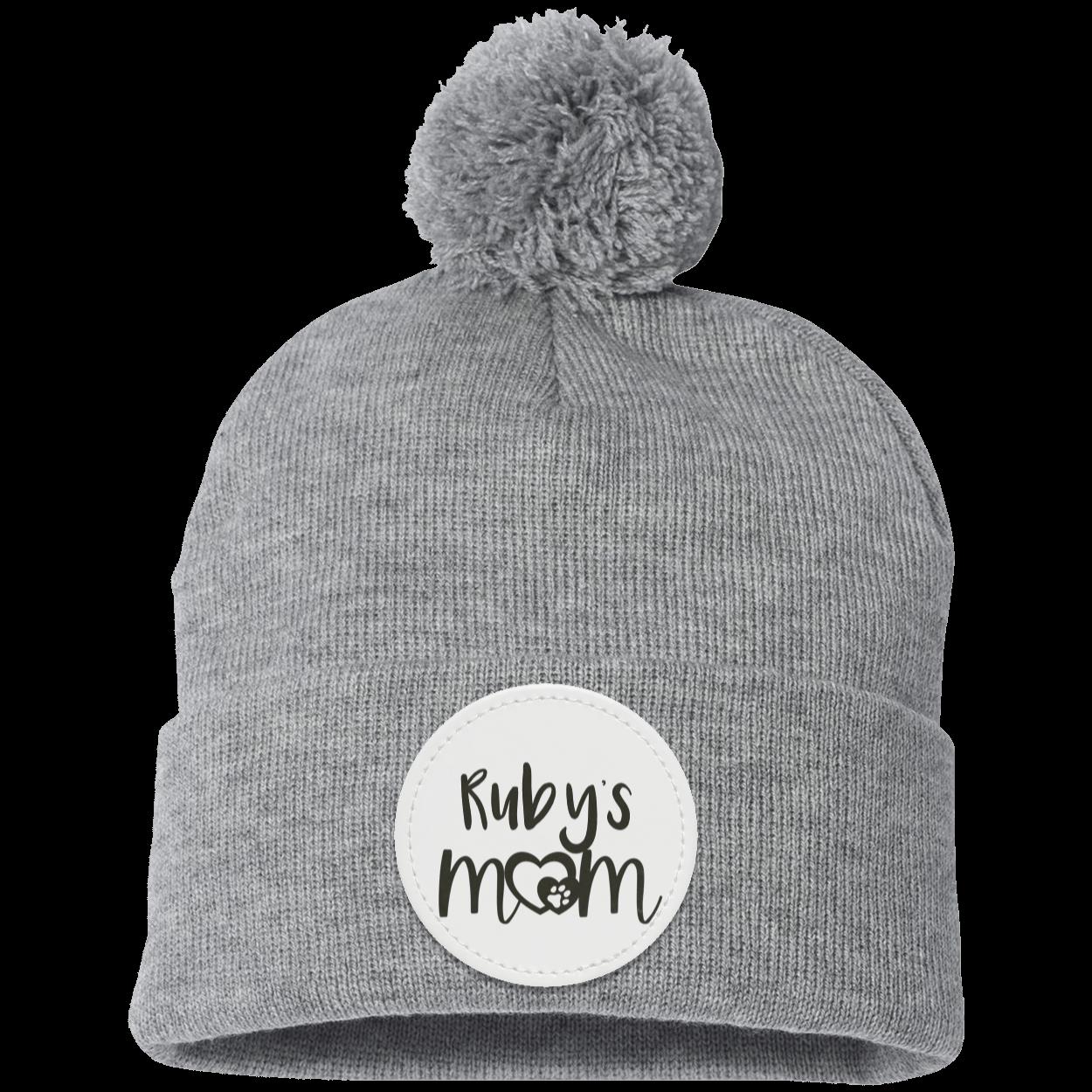 Personalized Pom Pom Knit Cap - Patch