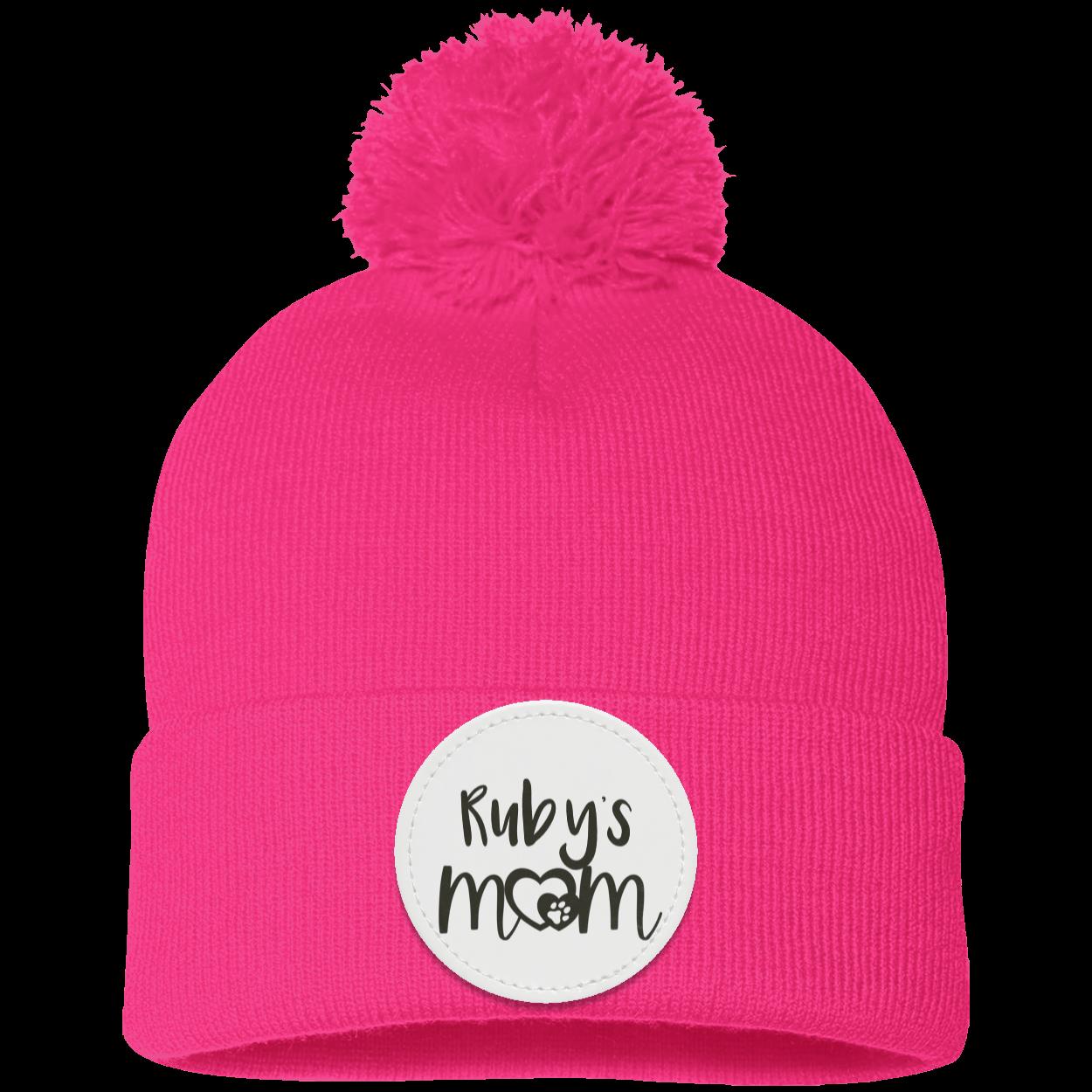 Personalized Pom Pom Knit Cap - Patch
