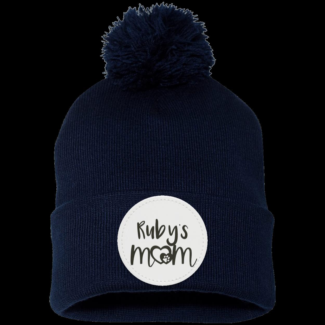 Personalized Pom Pom Knit Cap - Patch