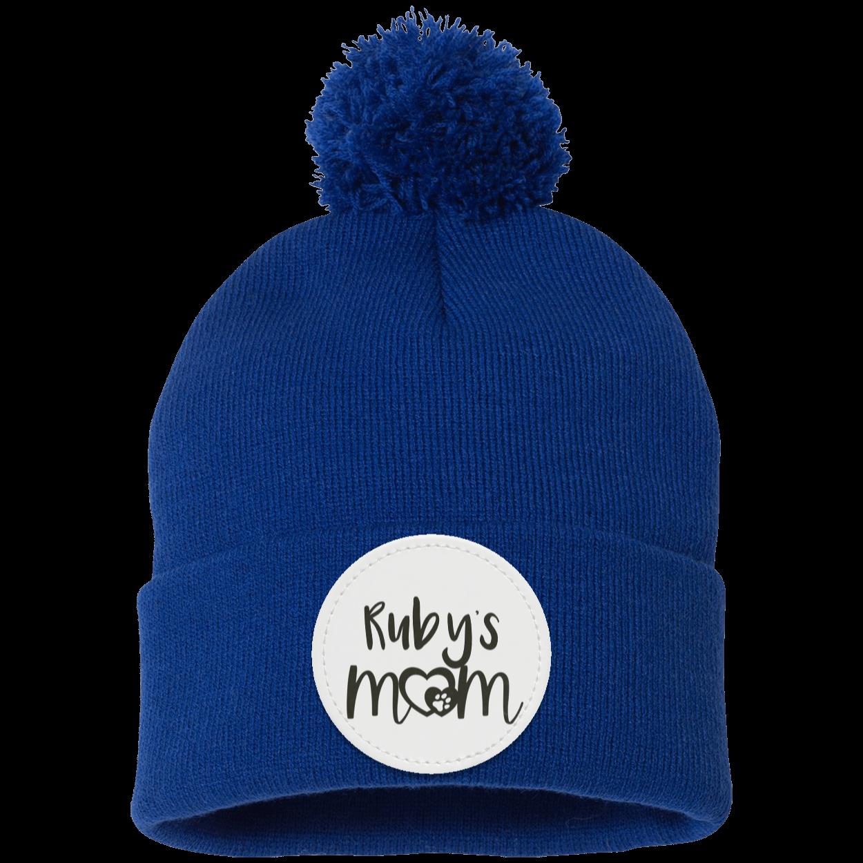 Personalized Pom Pom Knit Cap - Patch