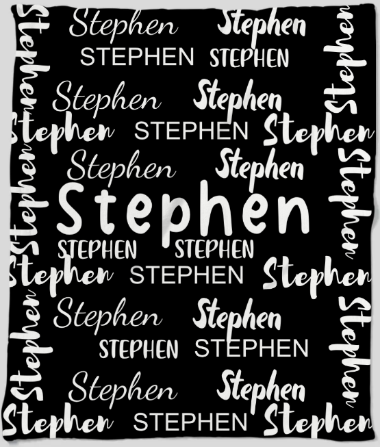 Personalized Name Fleece Blanket – 50×60