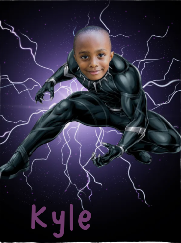 Personalized Kids Hero Blanket