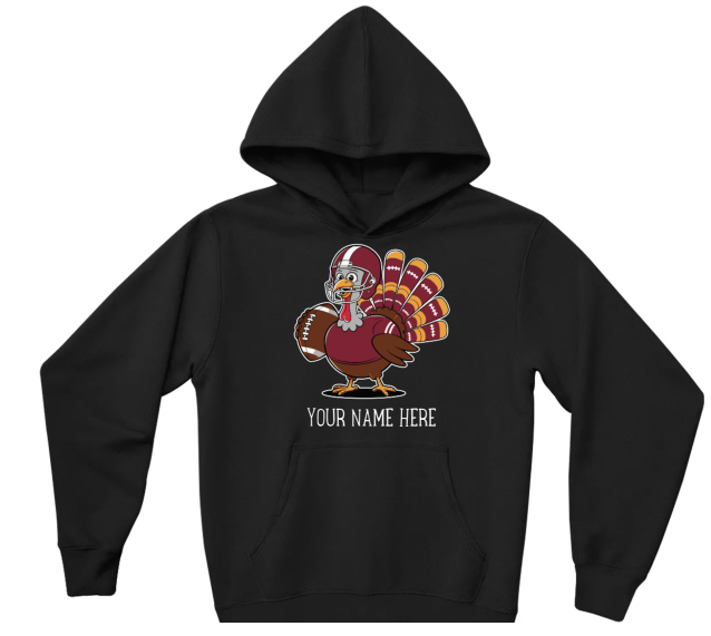 π Personalized Football Turkey Youth Hoodie π