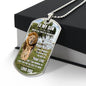 Lion's Pride: To My Son Personalized Dog Tag