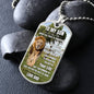 Lion's Pride: To My Son Personalized Dog Tag