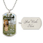 Lion's Pride: To My Son Personalized Dog Tag