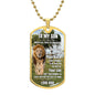 Lion's Pride: To My Son Personalized Dog Tag