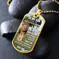 Lion's Pride: To My Son Personalized Dog Tag