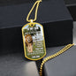Lion's Pride: To My Son Personalized Dog Tag