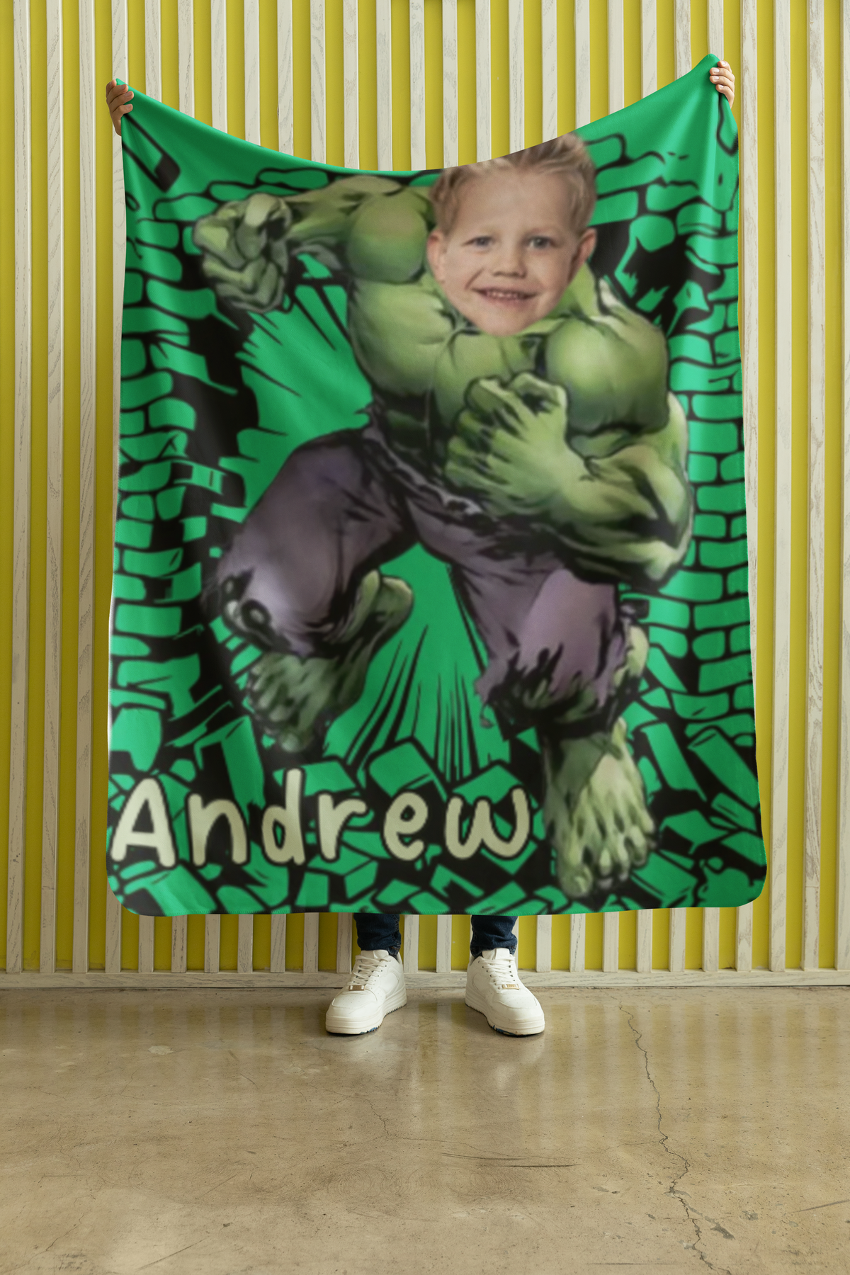 Personalized Kids Hero Blanket
