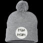 Paw Mom Beanie | Vegan Leather Patch