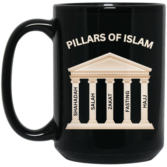 Pillars of Islam Black Mug