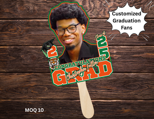 Customized Graduation Fan