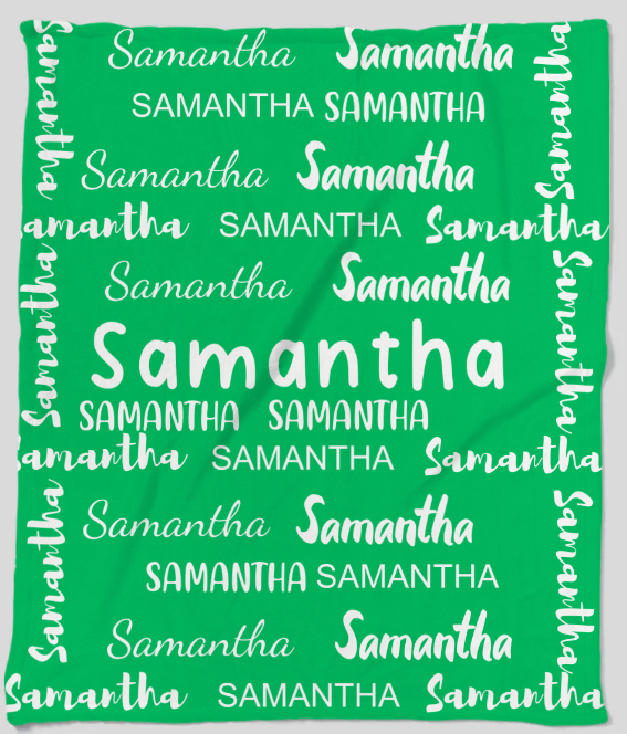 Personalized Name Fleece Blanket – 50×60