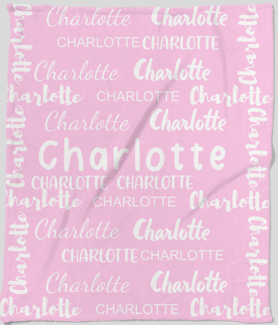 Personalized Name Fleece Blanket – 50×60