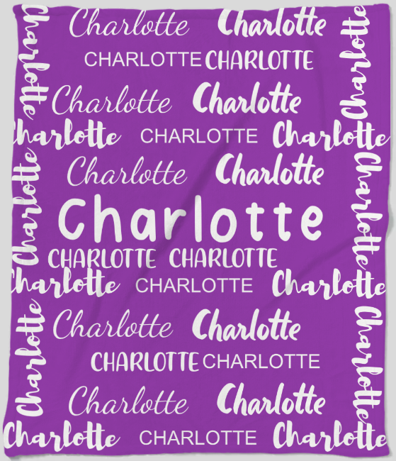 Personalized Name Fleece Blanket – 50×60