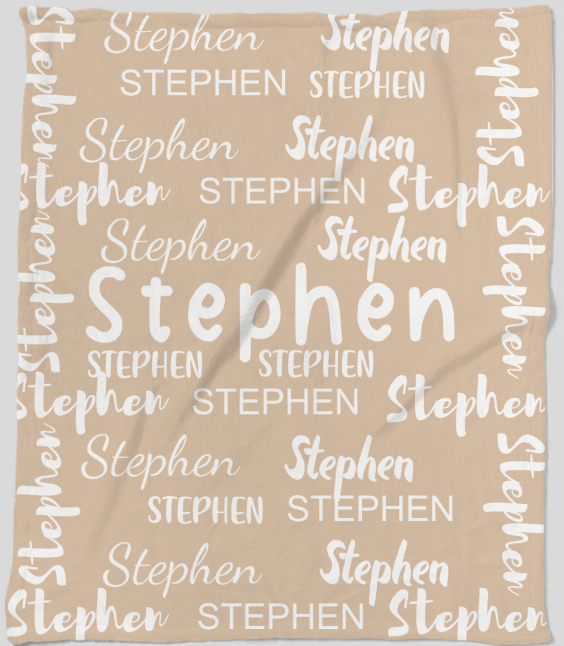 Personalized Name Fleece Blanket – 50×60