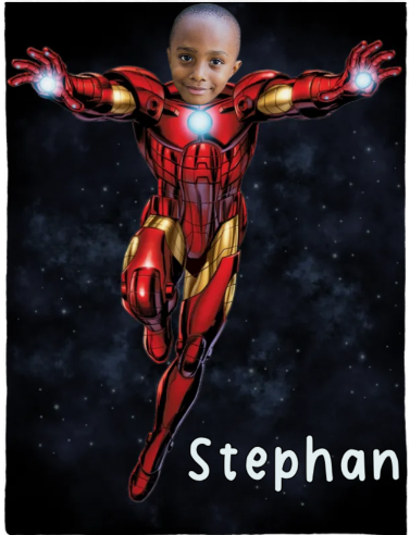 Personalized Kids Hero Blanket