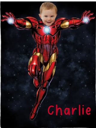 Personalized Kids Hero Blanket
