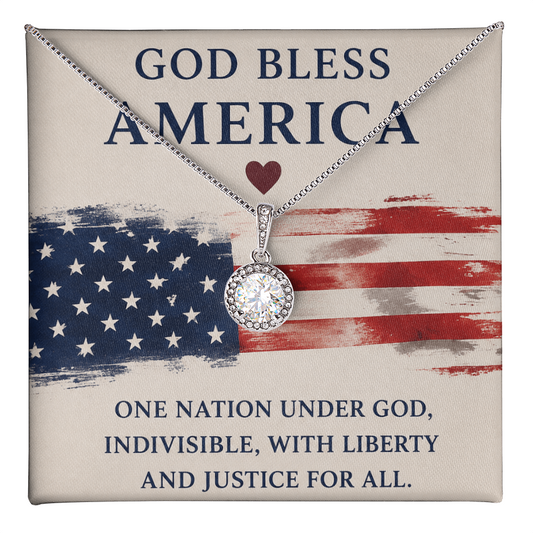 God Bless America Eternal Hope Necklace