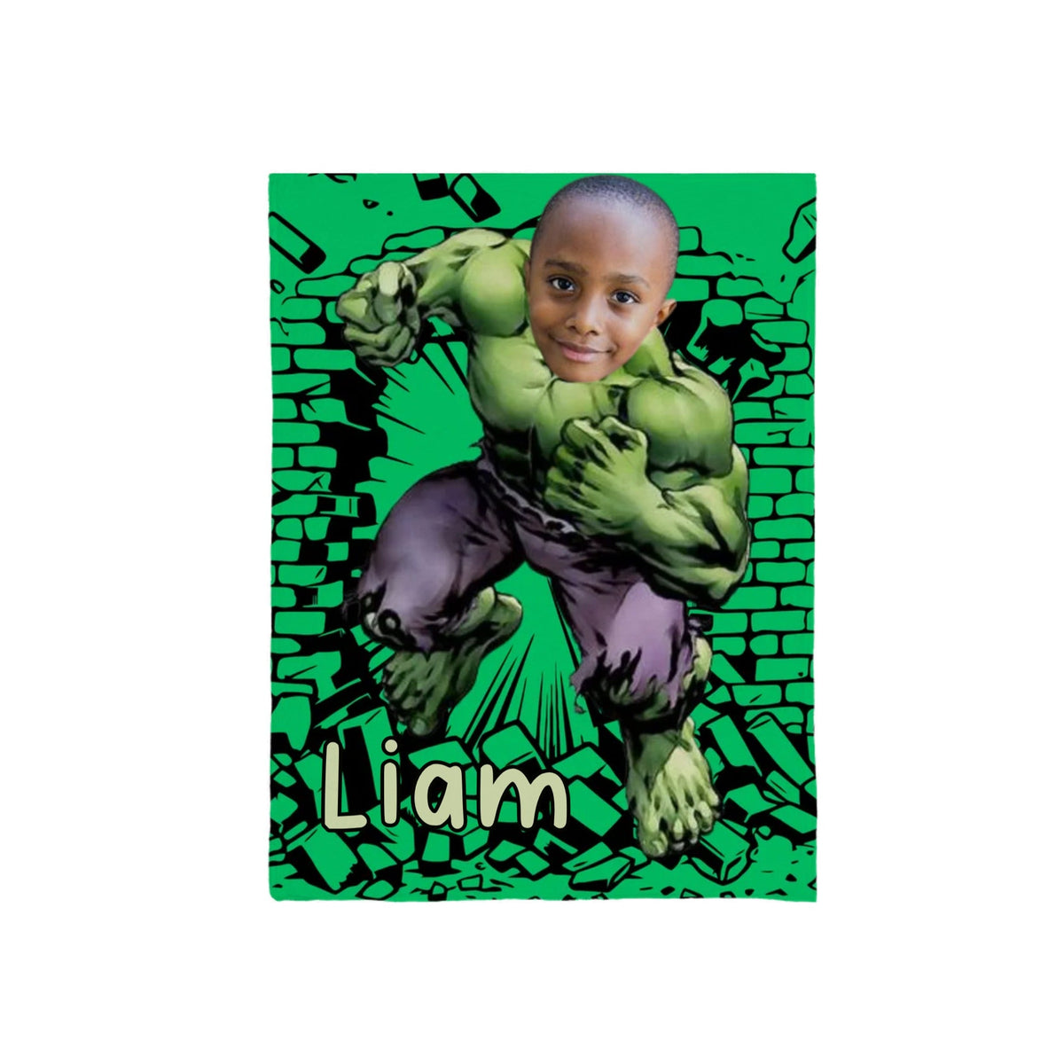 Personalized Kids Hero Blanket
